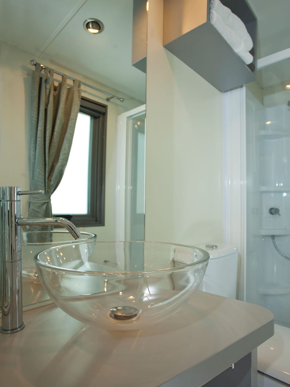 Superior Mobile Home | Bathroom | Shower, soap, toilet paper