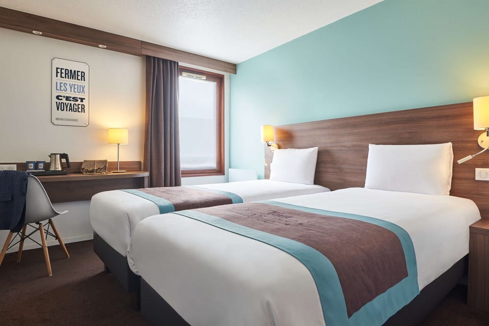 Standard Room, 2 Twin Beds | In-room safe, desk, soundproofing, iron/ironing board