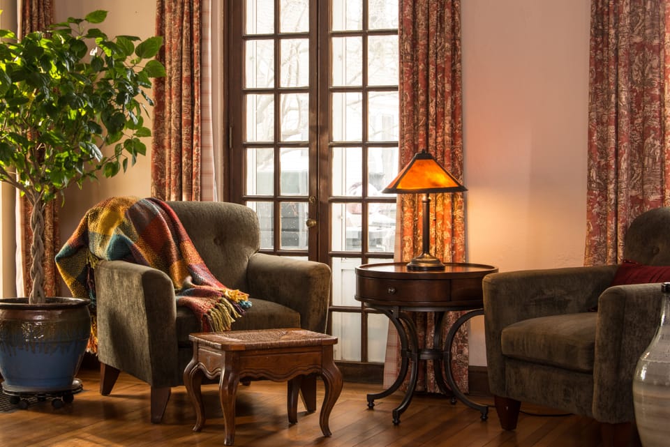 Flat-screen TV, DVD player