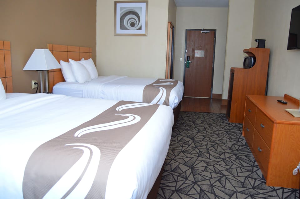 Double Room, 2 Queen Beds, Non Smoking | Premium bedding, in-room safe, desk, blackout drapes