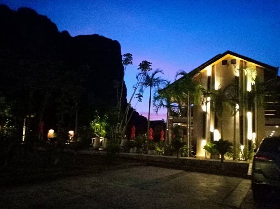 Front of property - evening/night