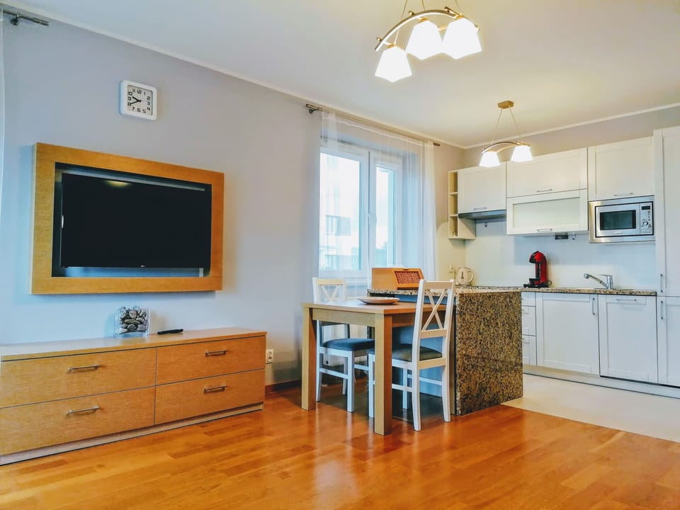 Apartment, 1 Bedroom, Balcony | Living area | Flat-screen TV