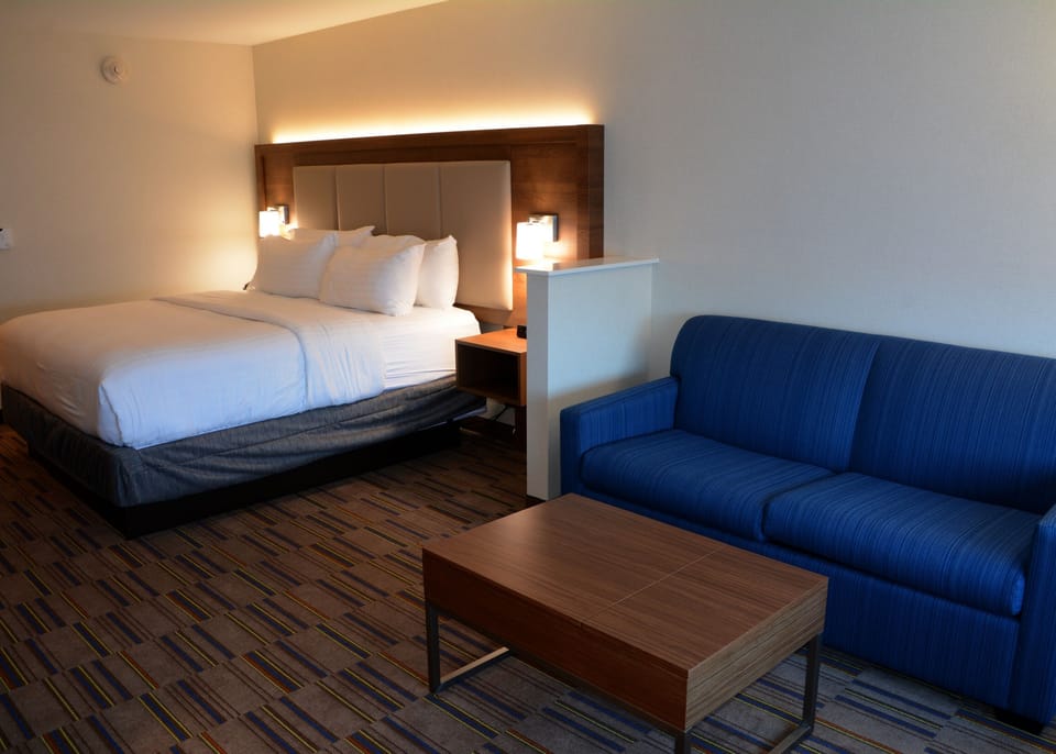Suite, 1 King Bed with Sofa bed | Desk, blackout drapes, soundproofing, iron/ironing board
