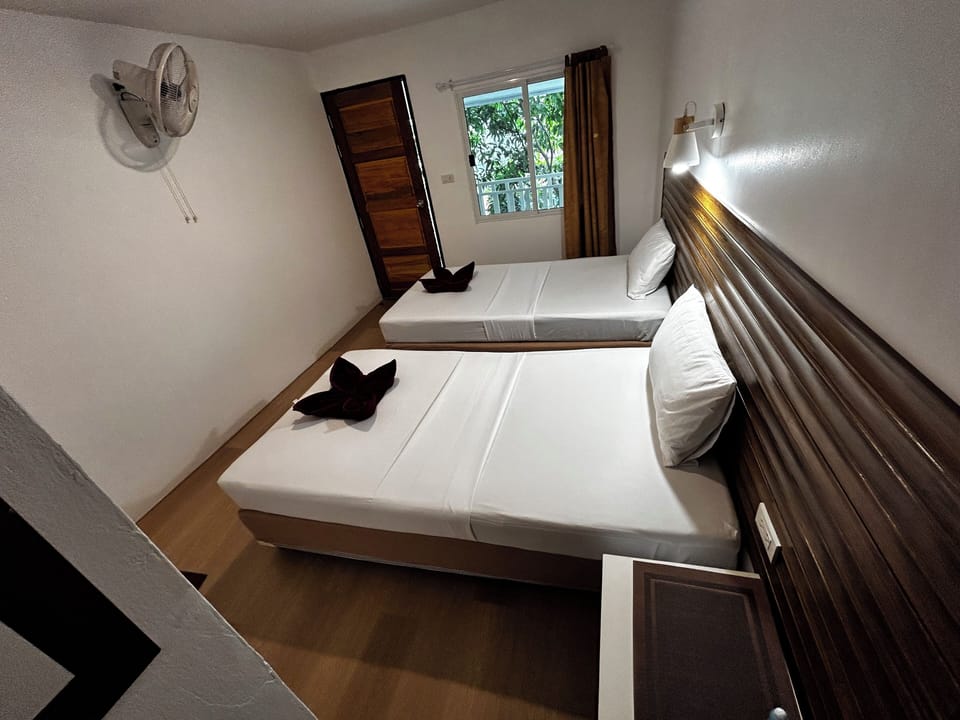 Twin Room with Fan | Free WiFi, bed sheets
