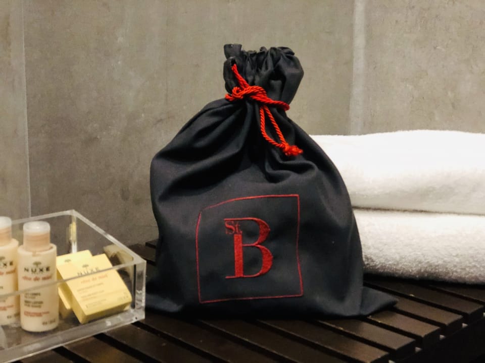 Free toiletries, hair dryer, slippers, towels