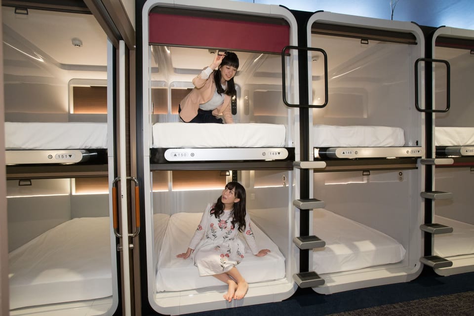 Single Capsule Room, Woman Only | Free WiFi, bed sheets