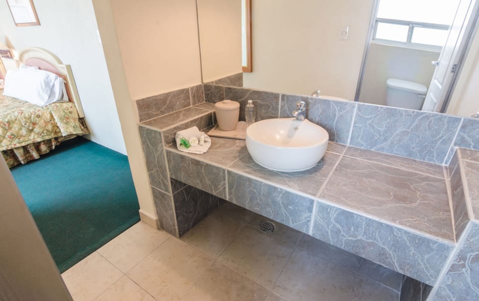 Standard Room, 2 Double Beds | Bathroom | Shower, free toiletries, towels