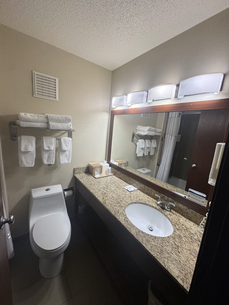 Suite, 1 Queen Bed with Sofa bed, Non Smoking | Bathroom | Combined shower/tub, free toiletries, hair dryer, towels