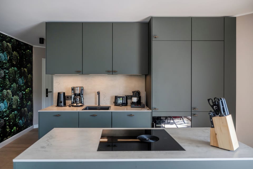 Apartment, Multiple Beds, Non Smoking (Merret-Lassen-Hof 3) | Private kitchen | Electric kettle