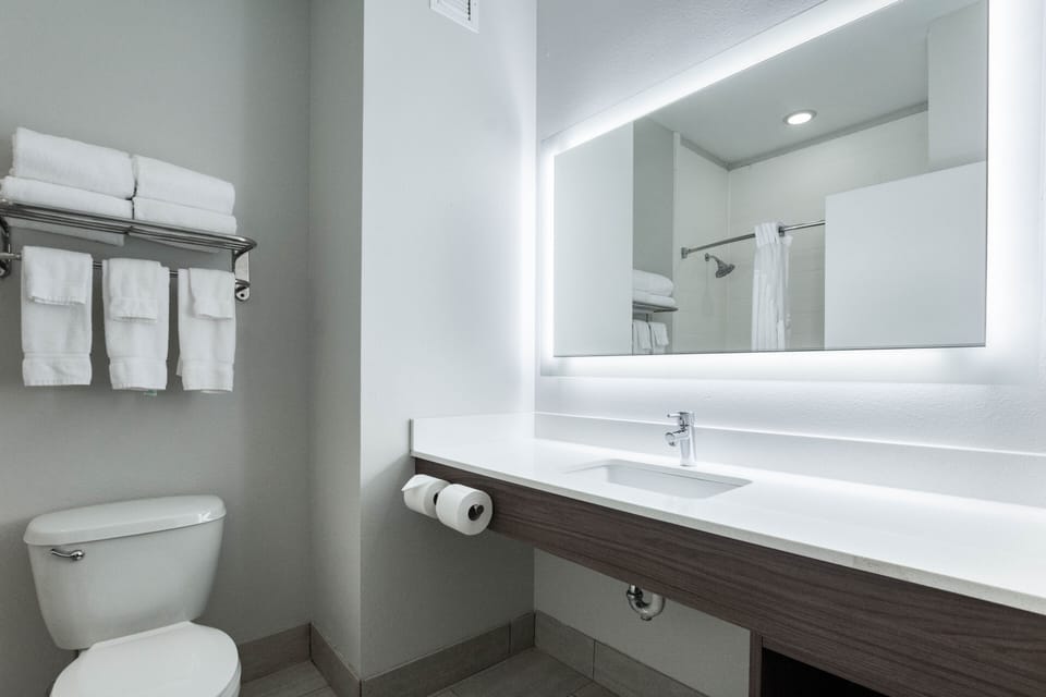 Free toiletries, hair dryer, towels, soap