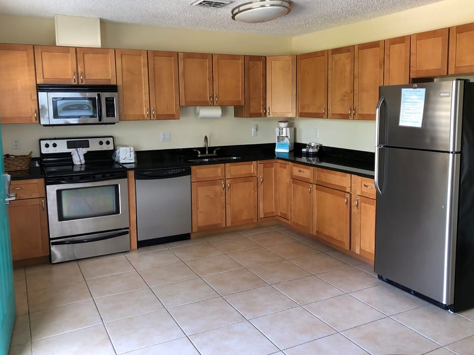 Family Villa, 2 Bedrooms | Private kitchen | Coffee/tea maker, full-size fridge, microwave, toaster