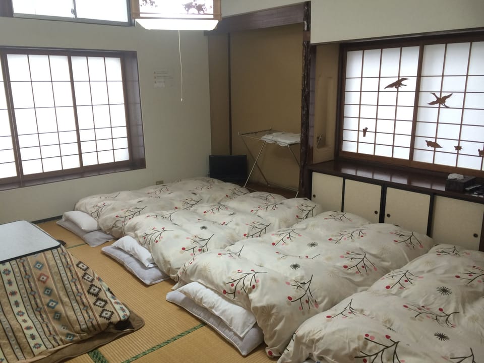 Japanese-Style Quadruple Room with Shared Bathroom | Free WiFi, bed sheets