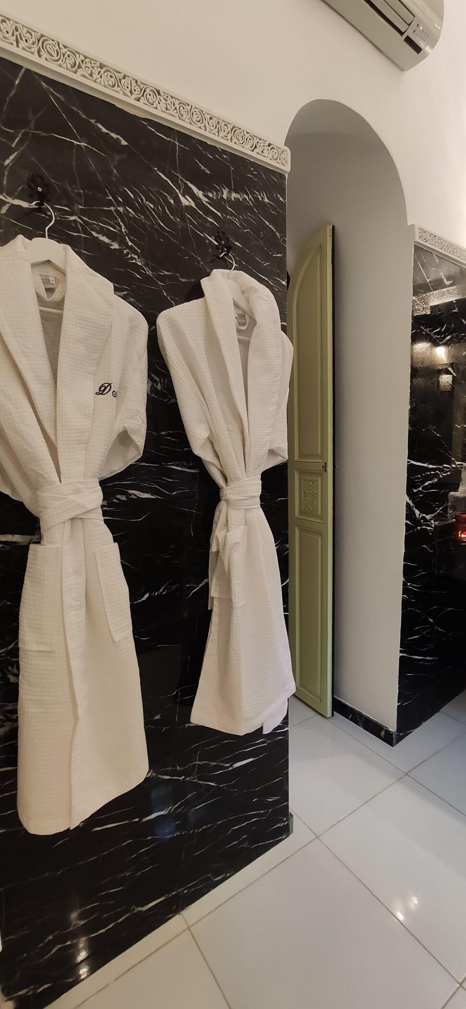 Luxury Suite, Patio (L'AZIZA) | Bathroom | Shower, hair dryer, towels