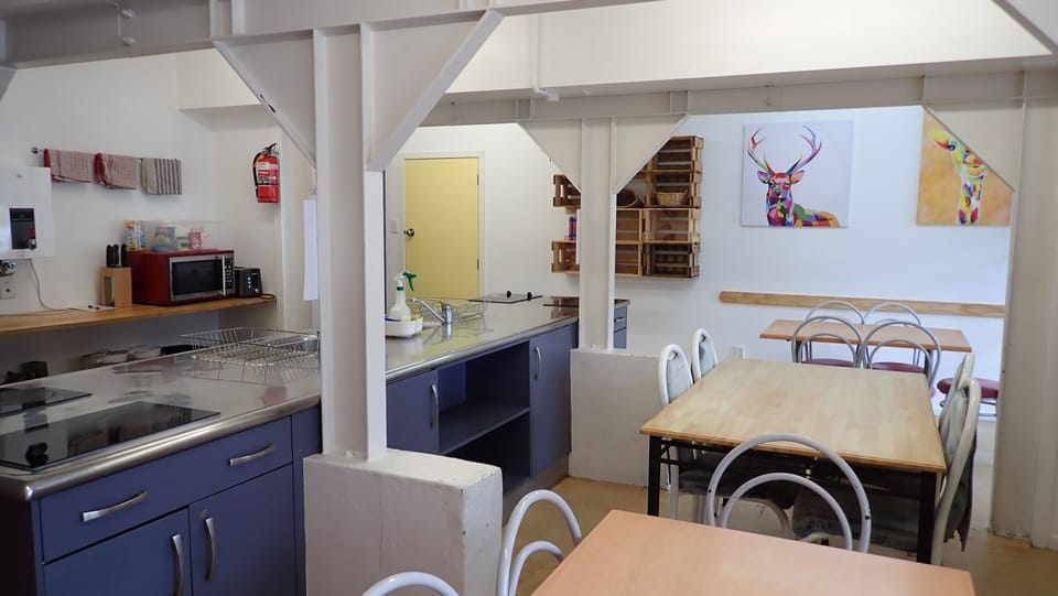 Shared fridge, microwave