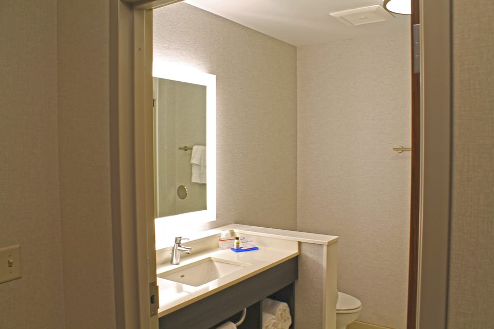 Free toiletries, hair dryer, towels, soap