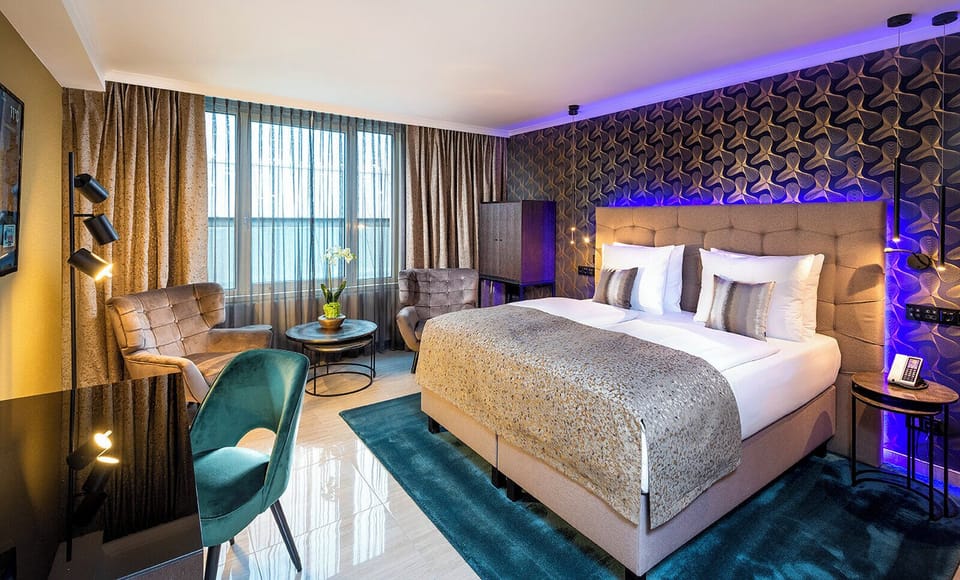Business Premium | Premium bedding, down comforters, memory foam beds, in-room safe