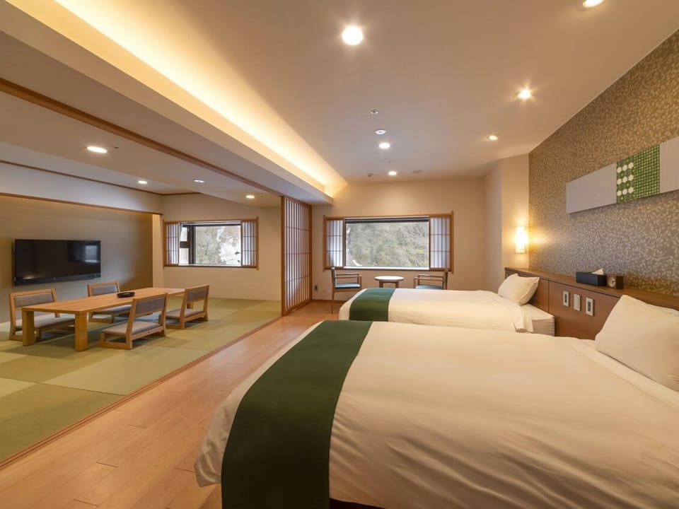 Main Tower Deluxe Japanese-Western room River side, Non Smoking | In-room safe, desk, free WiFi, bed sheets