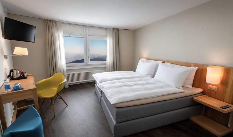 Standard Double Room | Premium bedding, desk, laptop workspace, blackout drapes