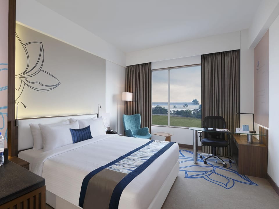 Premium bedding, memory foam beds, minibar, in-room safe