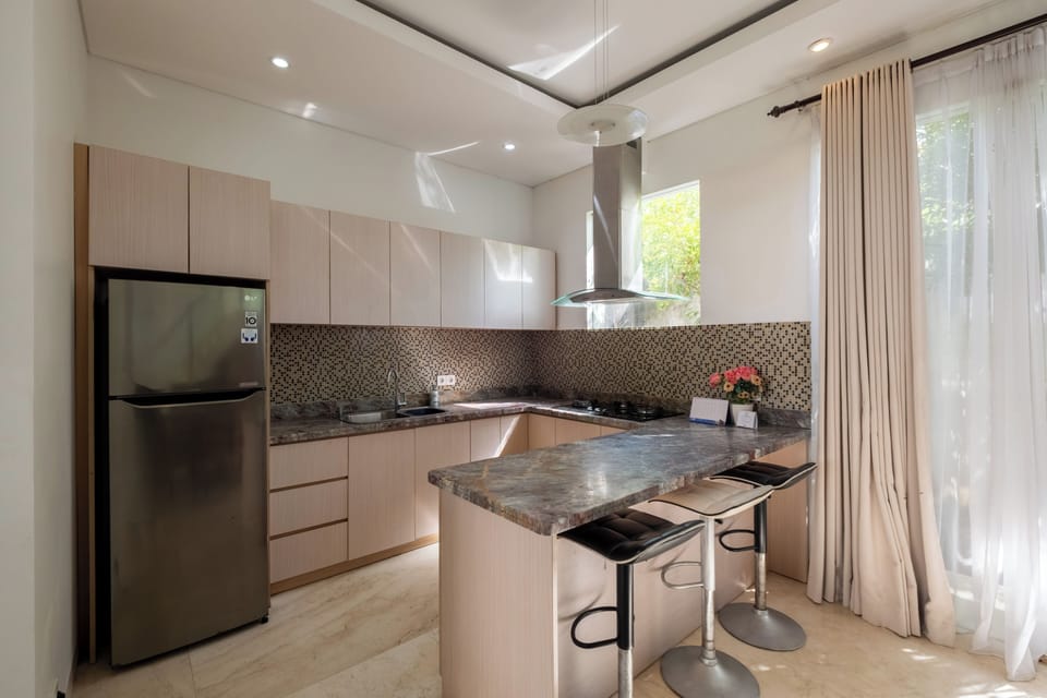 Villa, 3 Bedrooms, Private Pool | Private kitchen | Fridge