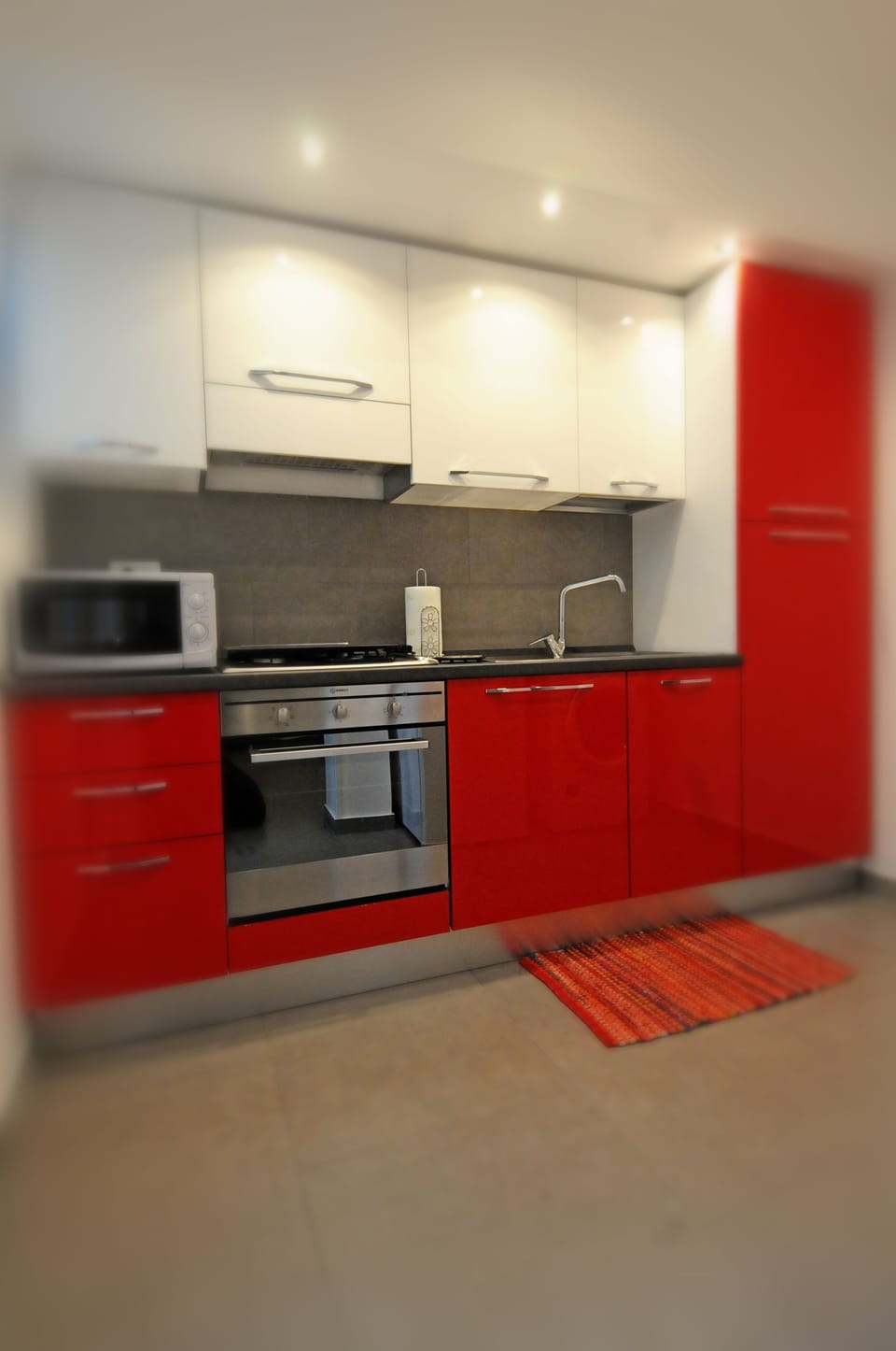 Fridge, microwave, electric kettle