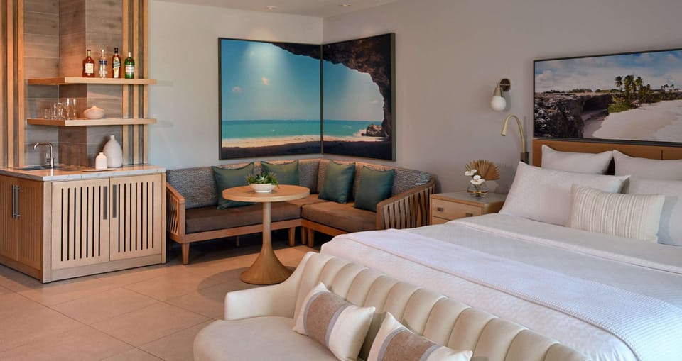 Suite, 1 Bedroom, Balcony (South Seas Hideaway Crystal Lagoon) | Egyptian cotton sheets, premium bedding, pillowtop beds, minibar