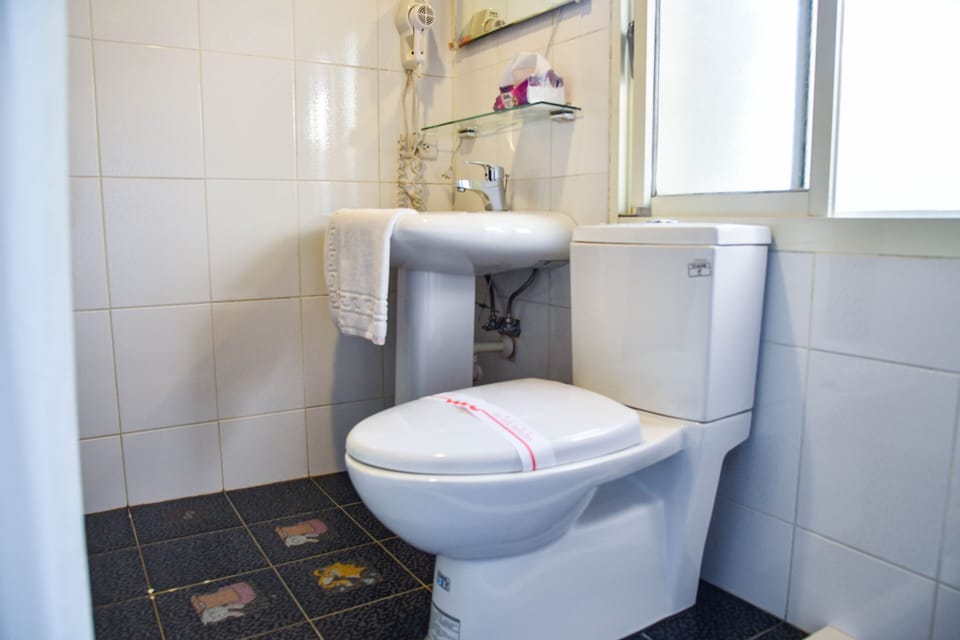 Deluxe Double Room | Bathroom | Shower, free toiletries, hair dryer, slippers