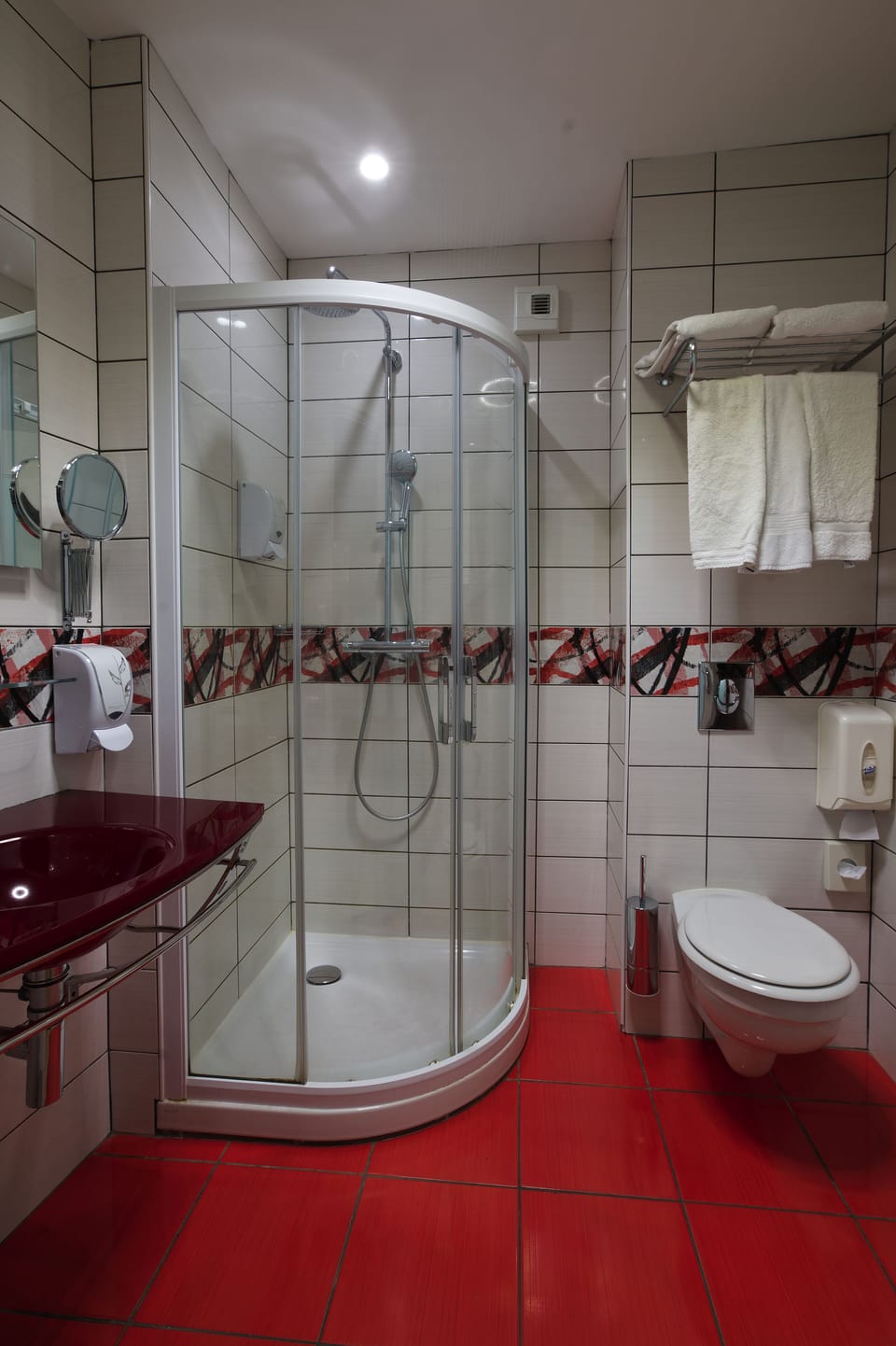 Free toiletries, hair dryer, slippers, towels