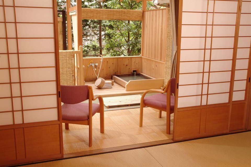 Japanese Style Room, 10 Tatami with Open Air Bath, Non Smoking | In-room safe, desk, laptop workspace, free WiFi