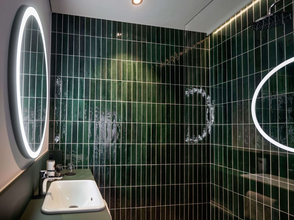 Premium Room | Bathroom | Shower, rainfall showerhead, free toiletries, hair dryer
