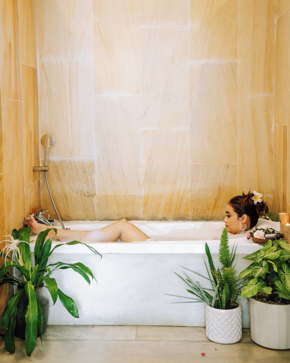Family Villa, Private Pool | Deep soaking bathtub