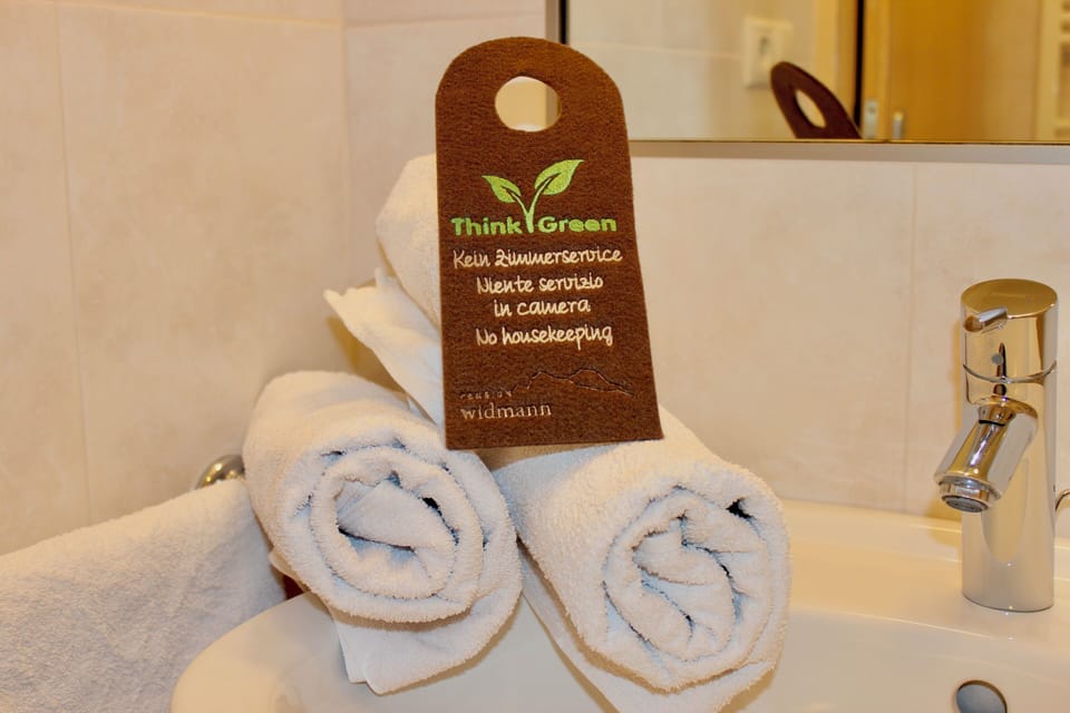 Shower, hair dryer, slippers, towels