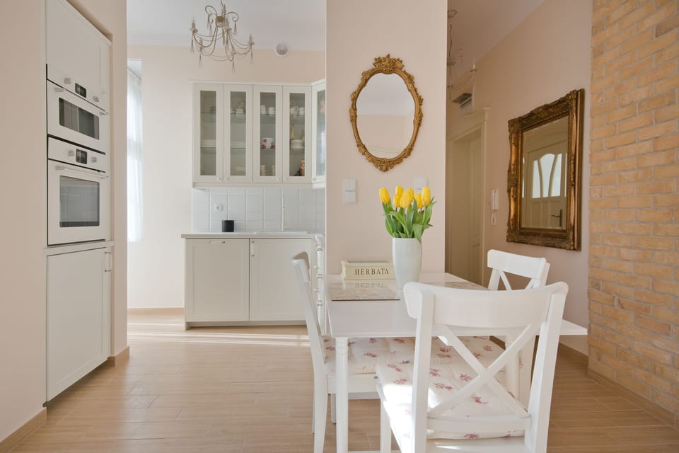 Apartment (Classic) | Shared kitchen | Fridge, microwave, oven, stovetop