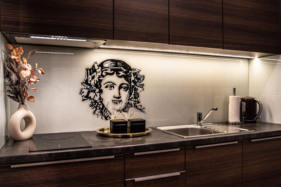 Superior Apartment (Double Merlot) | Private kitchen | Fridge, microwave, stovetop, coffee/tea maker