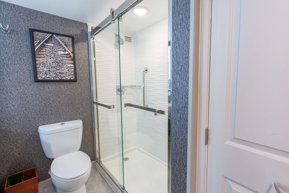 Free toiletries, hair dryer, towels, soap