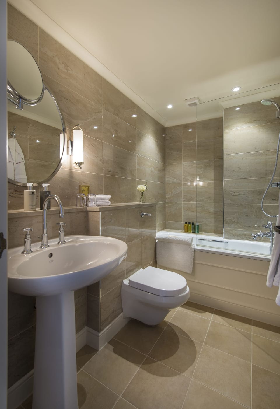 Three Bedroom Apartment | Bathroom | Designer toiletries, hair dryer, bathrobes, slippers