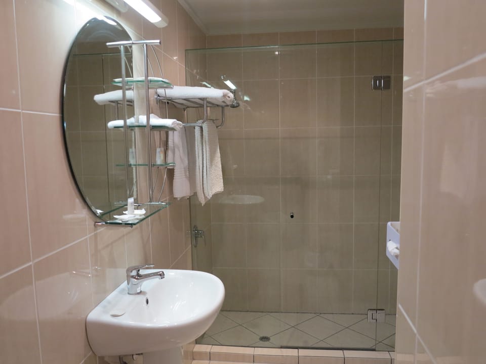 Free toiletries, hair dryer, towels, toilet paper
