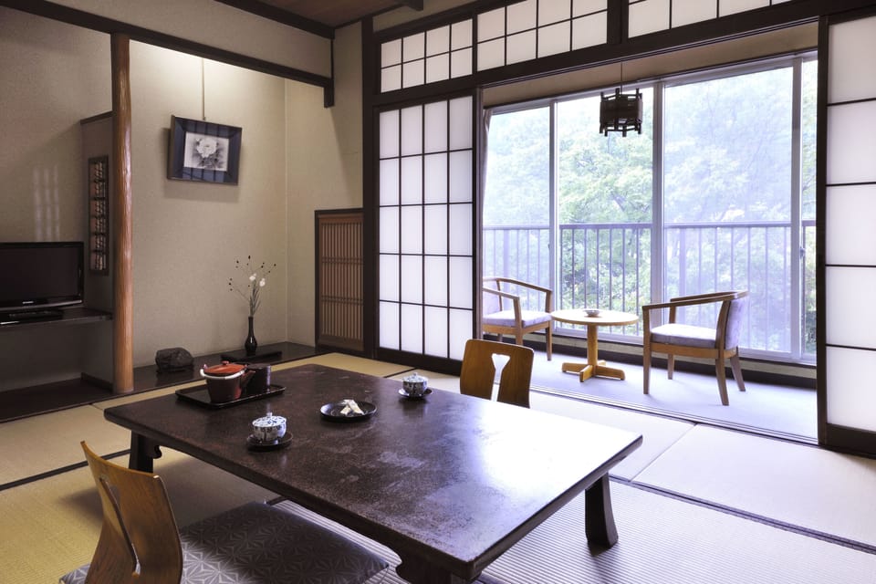 Japanese Style Room, 8 Tatami-mats, Private Bathroom | In-room safe, free WiFi, bed sheets
