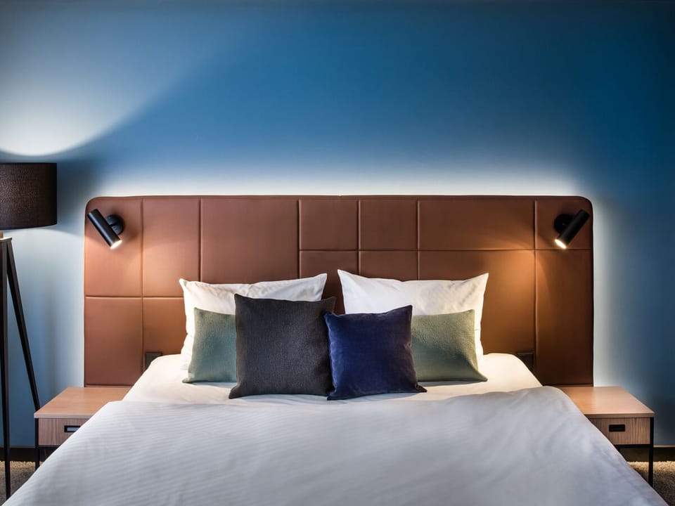 Double Room, River View | In-room safe, desk, laptop workspace, blackout drapes