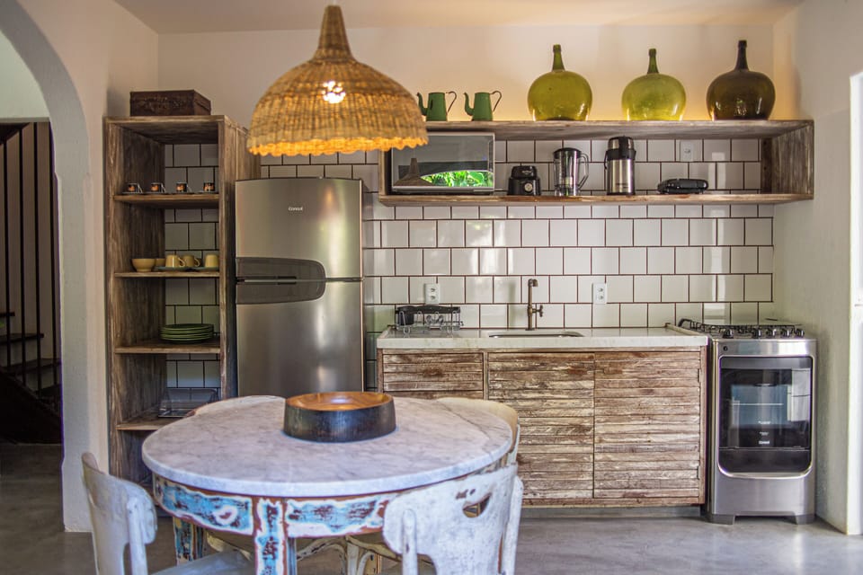 Family Bungalow | Private kitchen | Mini-fridge