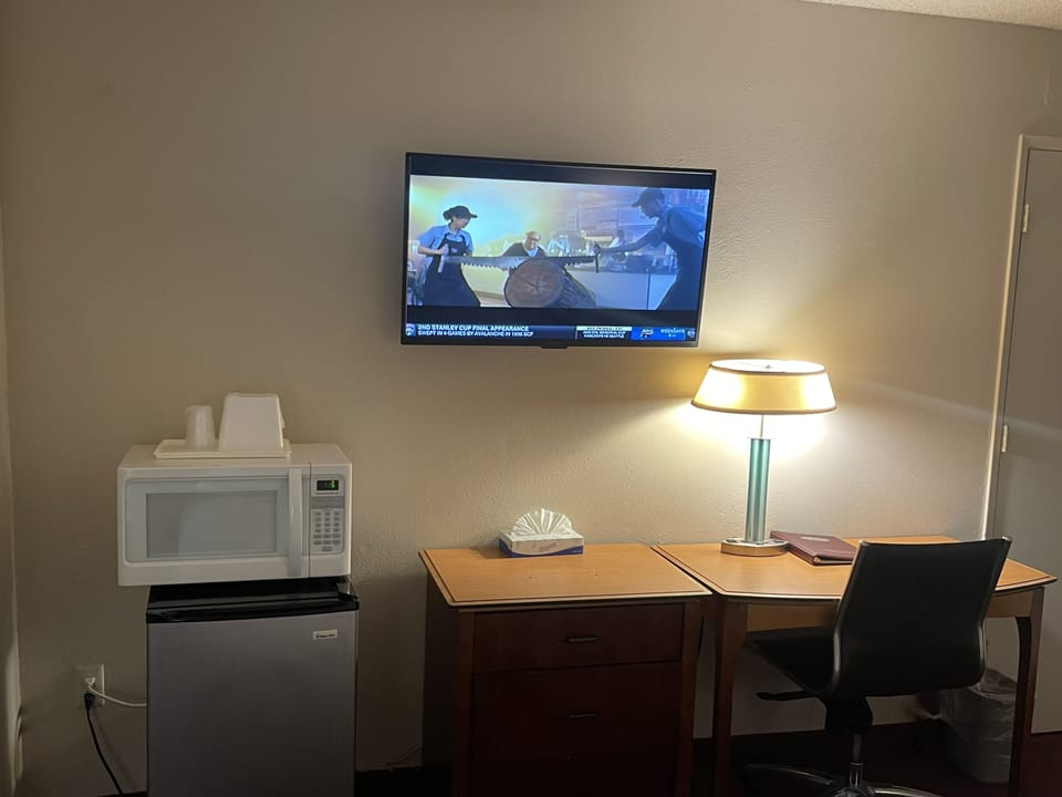 43-inch TV with satellite channels