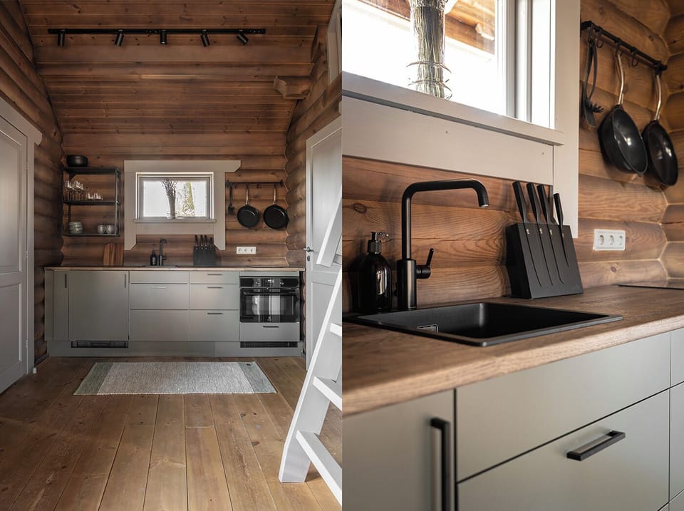 Fridge, microwave, coffee/tea maker, eco-friendly cleaning products