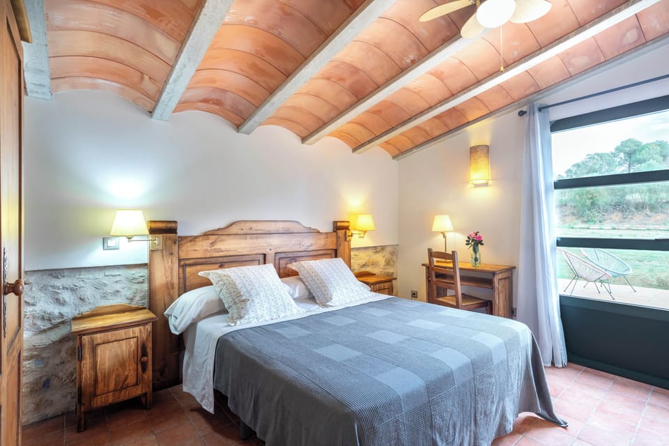 Romantic Double Room, Garden Area | Individually furnished, desk, laptop workspace, travel crib