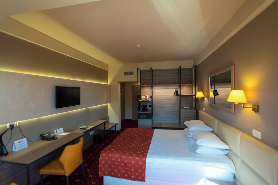Standard Double Room | Premium bedding, minibar, in-room safe, desk