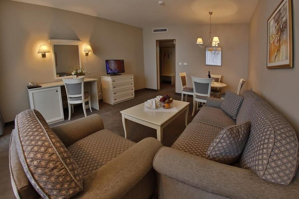 Suite, 1 Bedroom (for 4 people) | Living room | Flat-screen TV