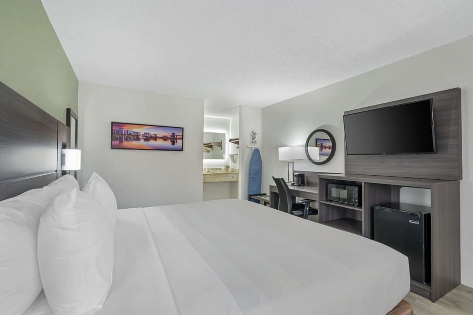 Standard Room, 1 King Bed, Non Smoking | 1 bedroom, individually furnished, desk, iron/ironing board