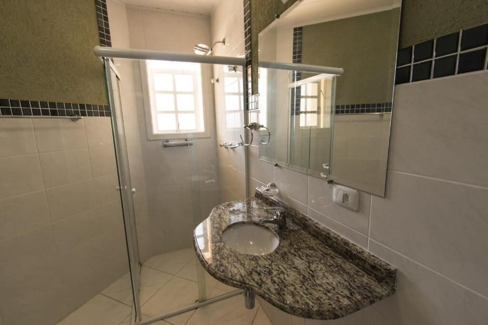 Shower, free toiletries, hair dryer (on request), towels