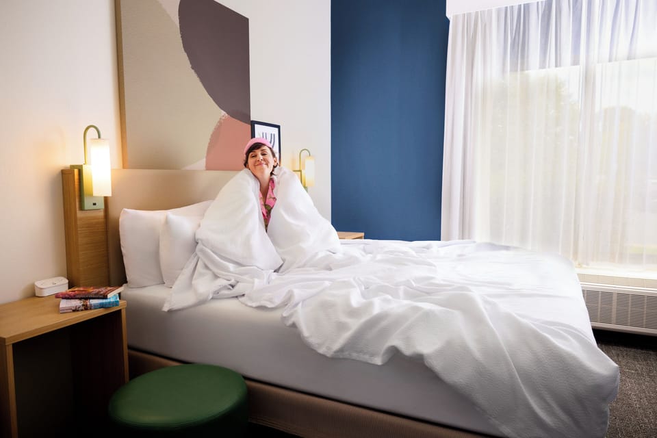 Room, 2 Queen Beds | In-room safe, desk, laptop workspace, blackout drapes