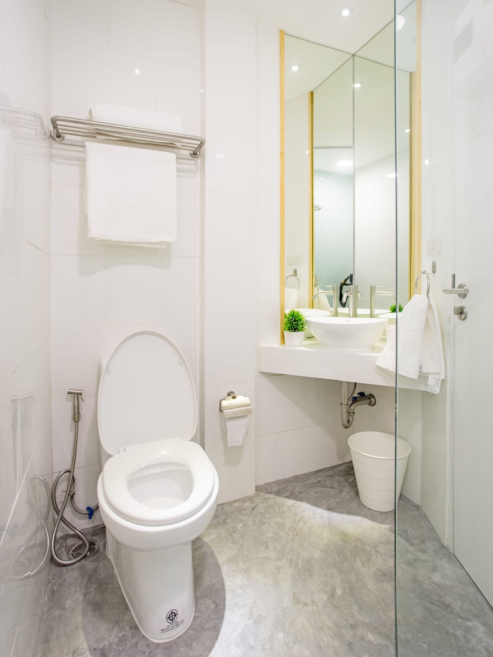 Free toiletries, hair dryer, slippers, bidet