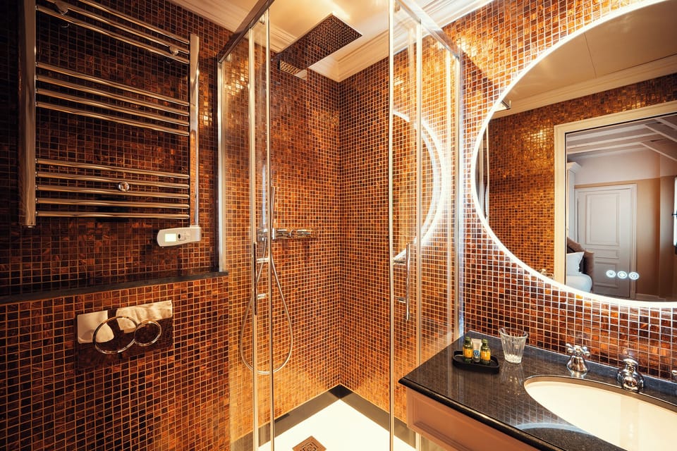 Business Single Room | Bathroom | Designer toiletries, hair dryer, bathrobes, towels